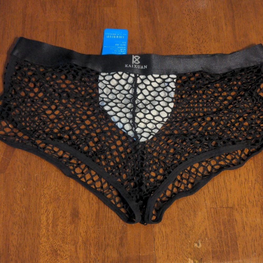 Black Mens Mesh Shorts